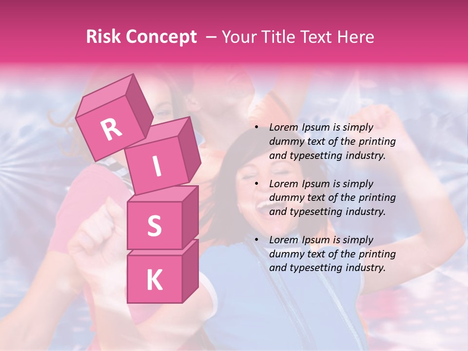 Three Friends Making Party PowerPoint Template