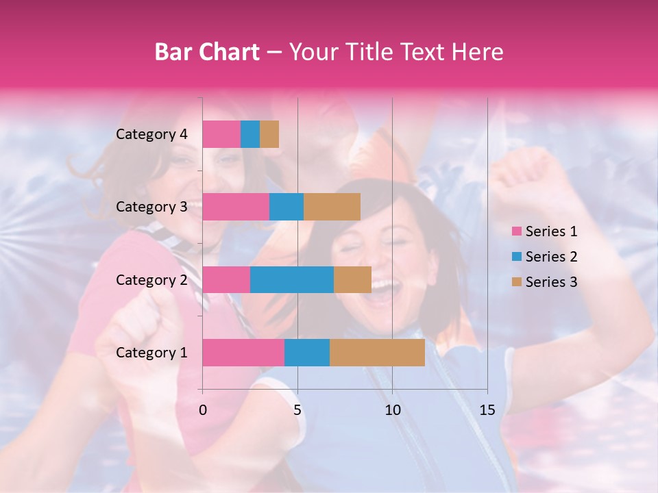 Three Friends Making Party PowerPoint Template