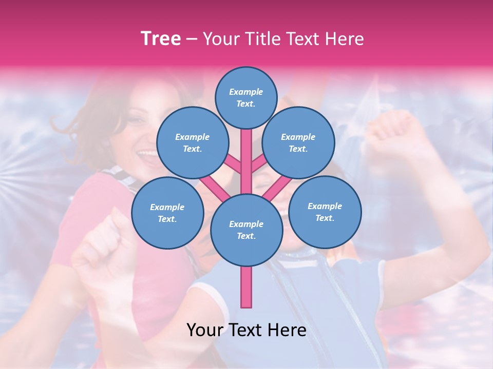 Three Friends Making Party PowerPoint Template