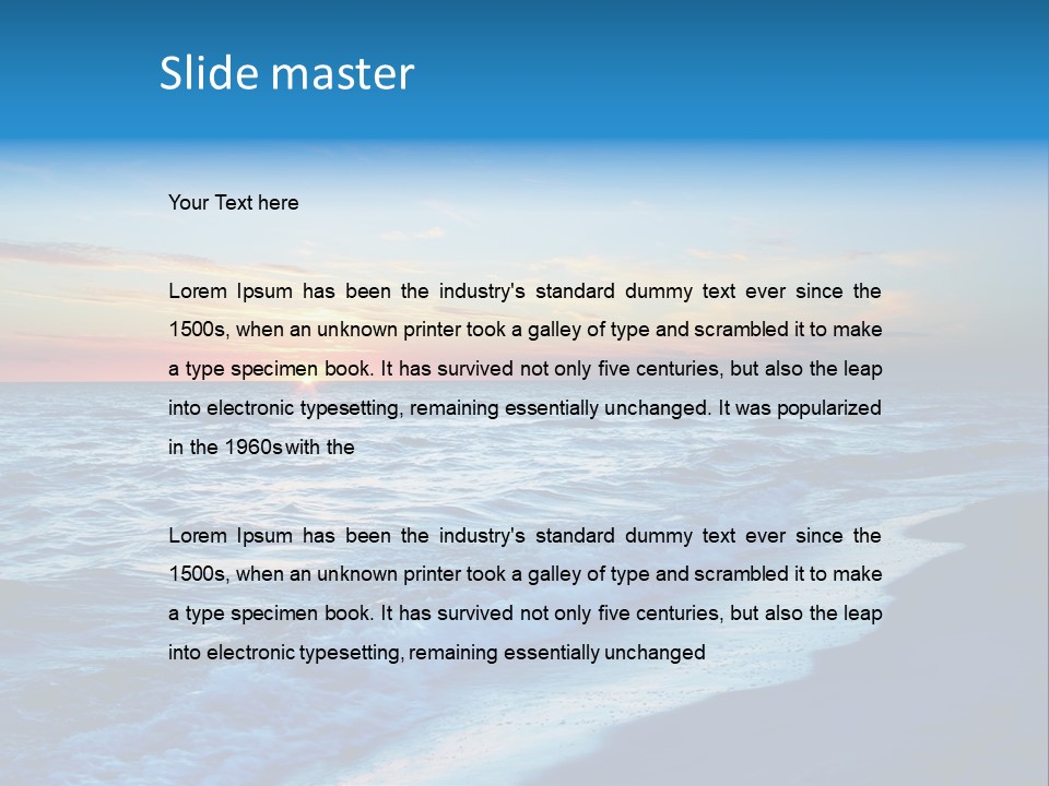 Colorful 3D Rendered Fractal Design (Abstract Background) PowerPoint Template