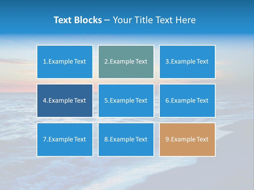 Colorful 3D Rendered Fractal Design (Abstract Background) PowerPoint Template