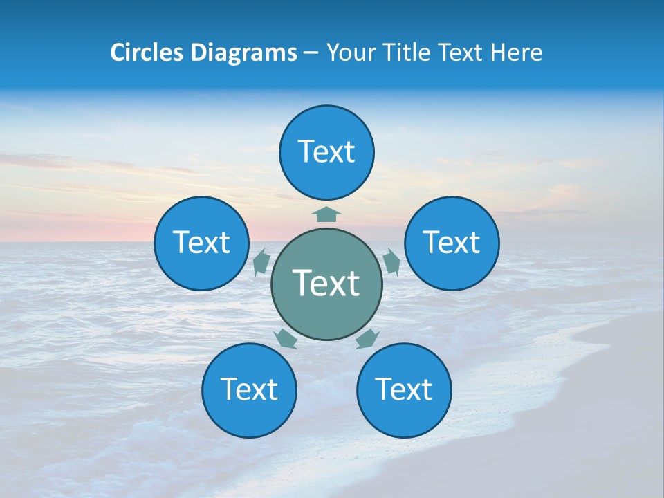 Colorful 3D Rendered Fractal Design (Abstract Background) PowerPoint Template