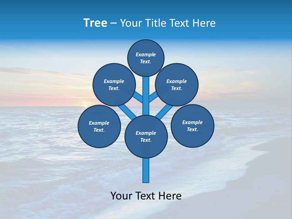 Colorful 3D Rendered Fractal Design (Abstract Background) PowerPoint Template