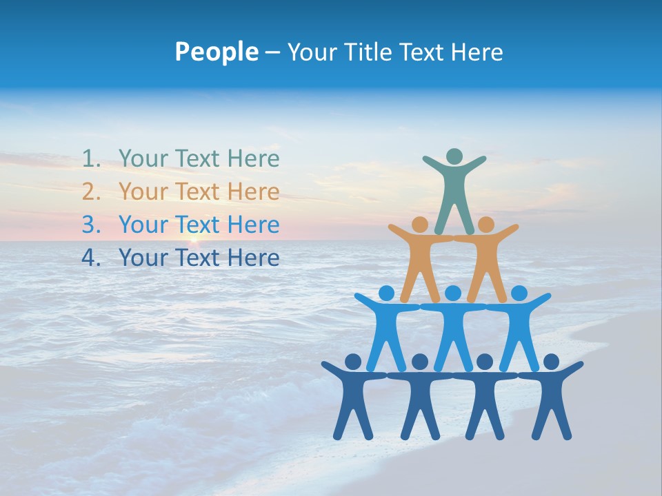 Colorful 3D Rendered Fractal Design (Abstract Background) PowerPoint Template