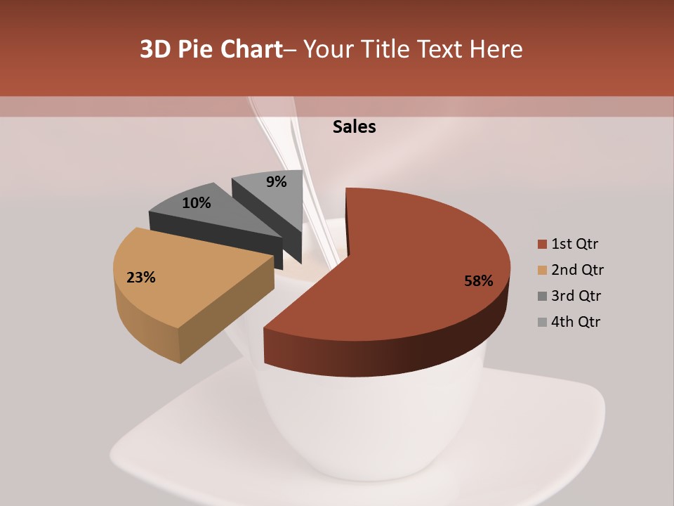 Portrait Of A Girl On A Yellow Background PowerPoint Template