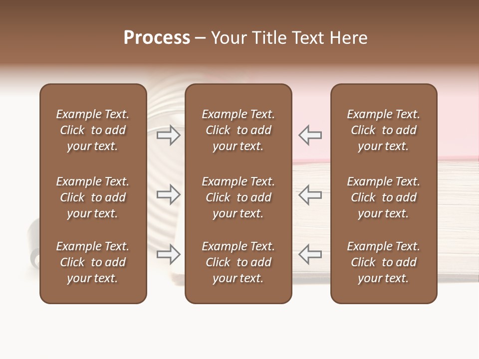 Pink Covered Metal Ring Binder Notebook And Pen PowerPoint Template