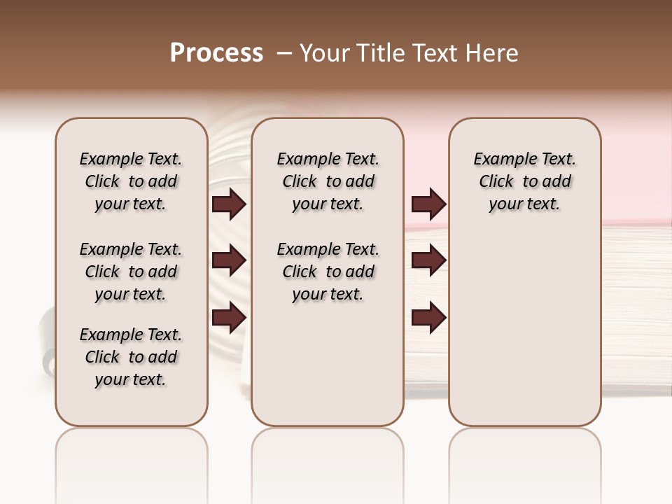 Pink Covered Metal Ring Binder Notebook And Pen PowerPoint Template