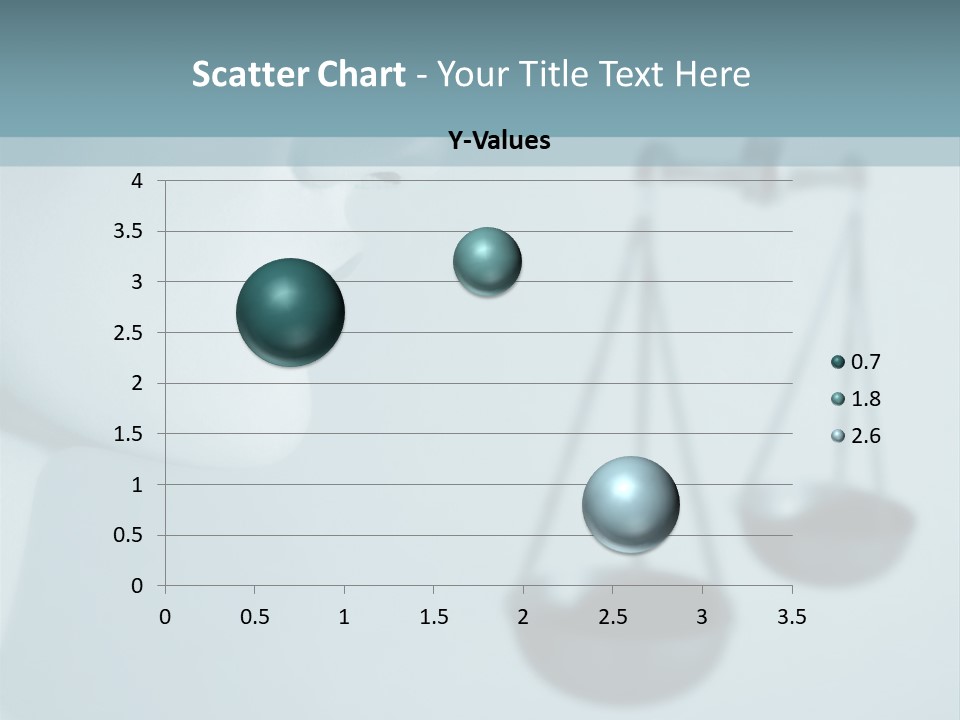 A Lady Holding A Scale With A Blind On Her Head PowerPoint Template