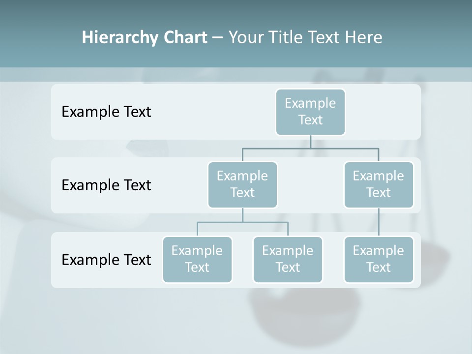 A Lady Holding A Scale With A Blind On Her Head PowerPoint Template