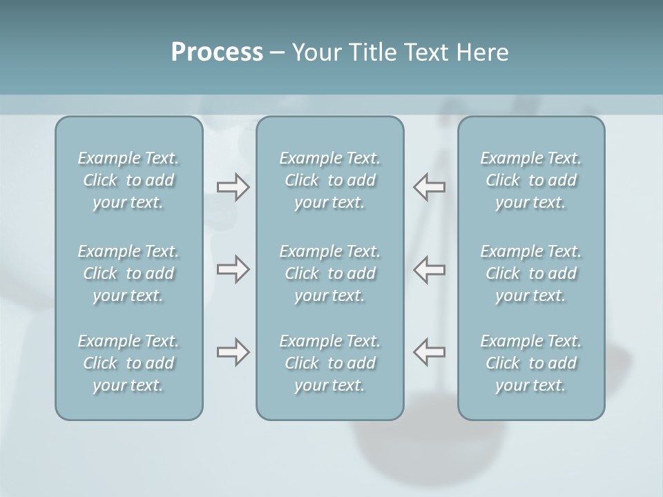 A Lady Holding A Scale With A Blind On Her Head PowerPoint Template