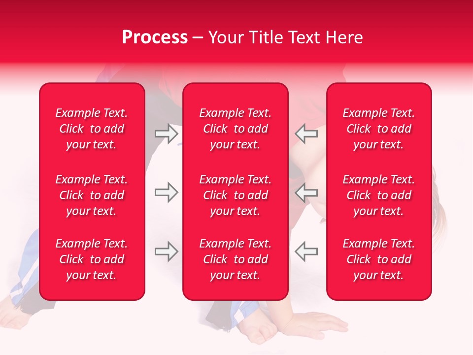 A Cute Four Year Old Boy Wearing Red And Blue Bending Over To Touch His Right Toes. PowerPoint Template