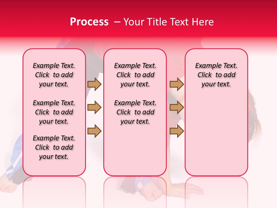 A Cute Four Year Old Boy Wearing Red And Blue Bending Over To Touch His Right Toes. PowerPoint Template