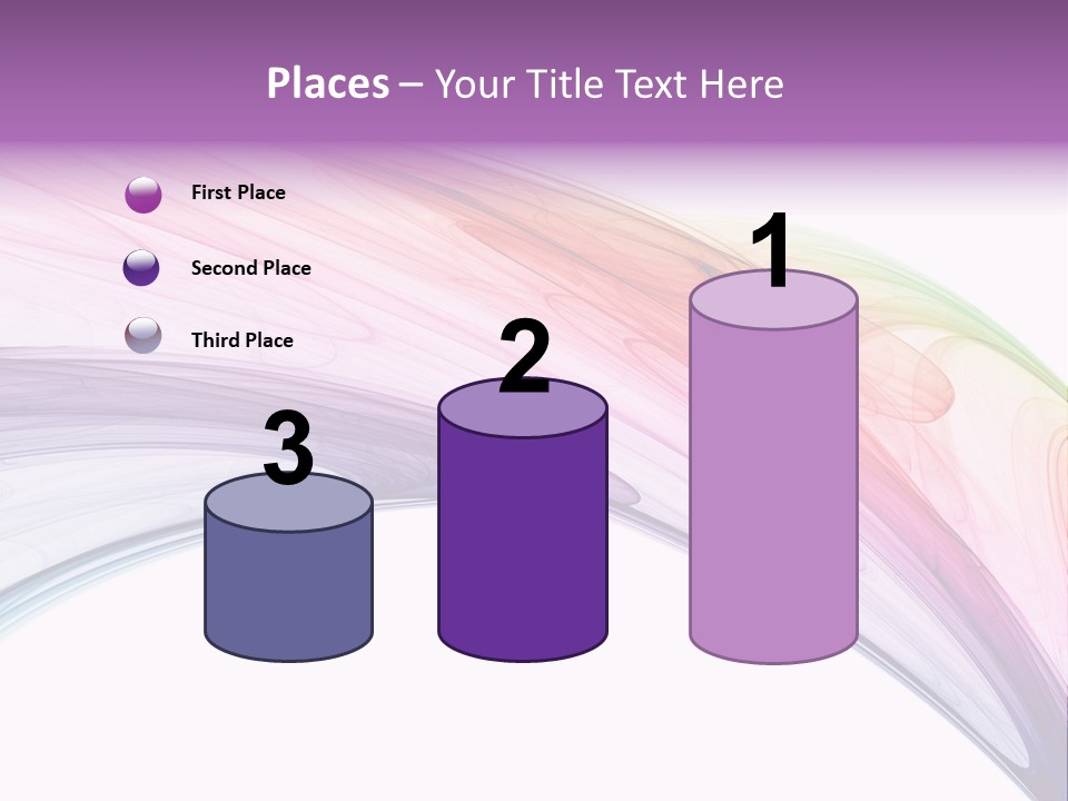 Colorful 3D Rendered Fractal Design (Abstract Background) PowerPoint Template