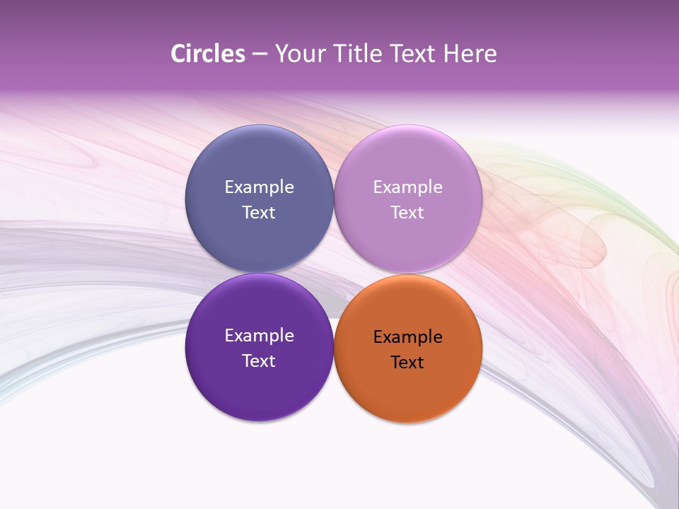 Colorful 3D Rendered Fractal Design (Abstract Background) PowerPoint Template