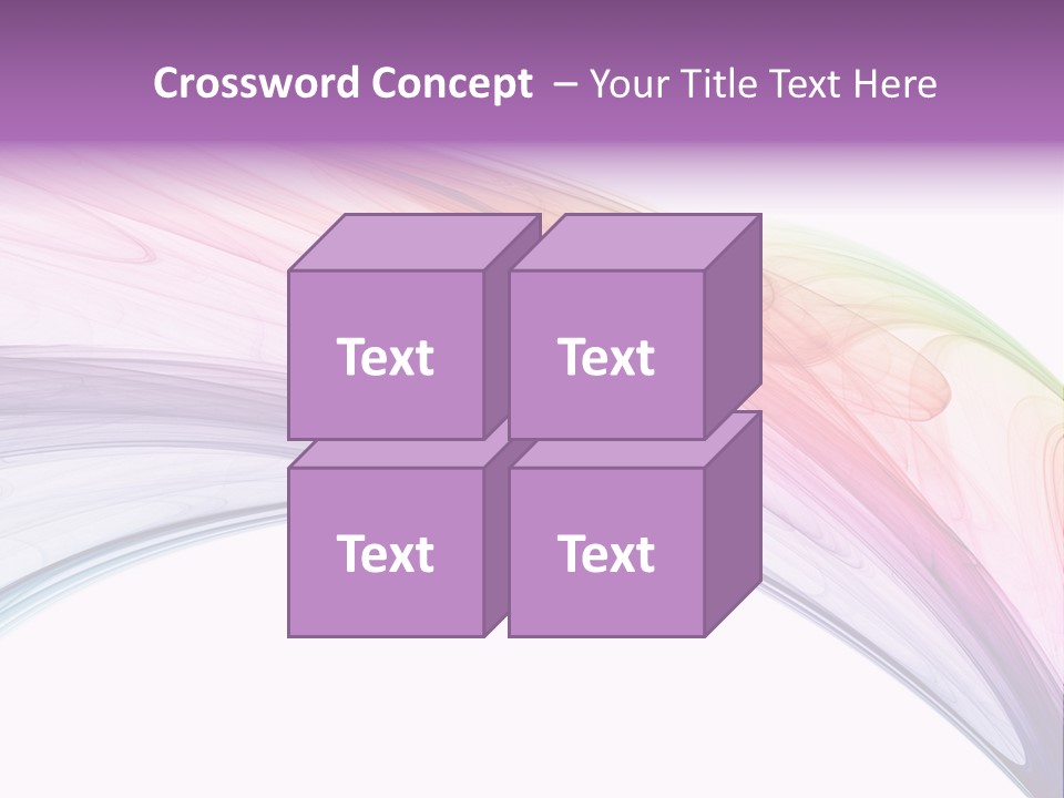 Colorful 3D Rendered Fractal Design (Abstract Background) PowerPoint Template