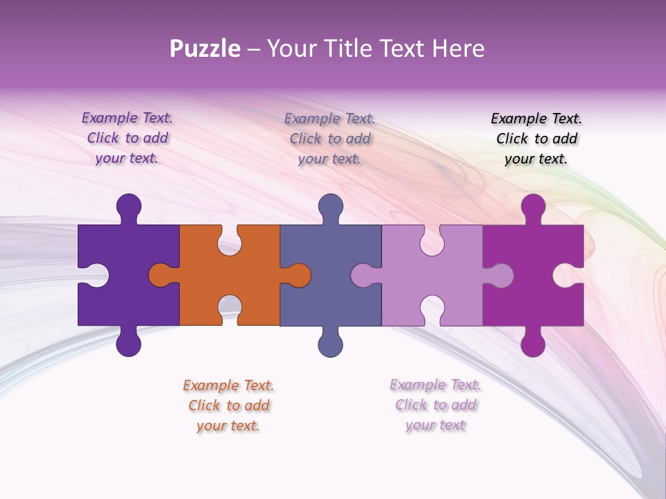 Colorful 3D Rendered Fractal Design (Abstract Background) PowerPoint Template