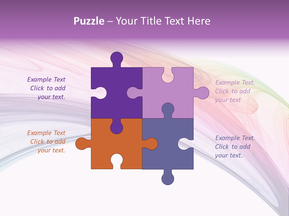 Colorful 3D Rendered Fractal Design (Abstract Background) PowerPoint Template