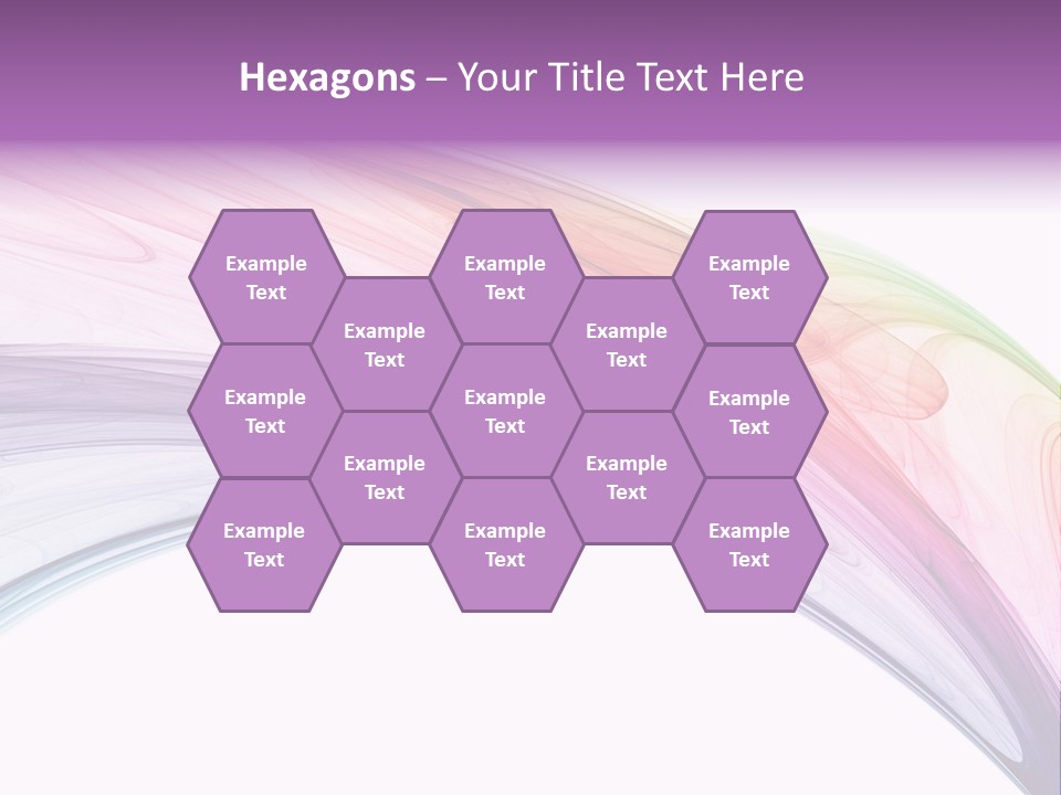 Colorful 3D Rendered Fractal Design (Abstract Background) PowerPoint Template