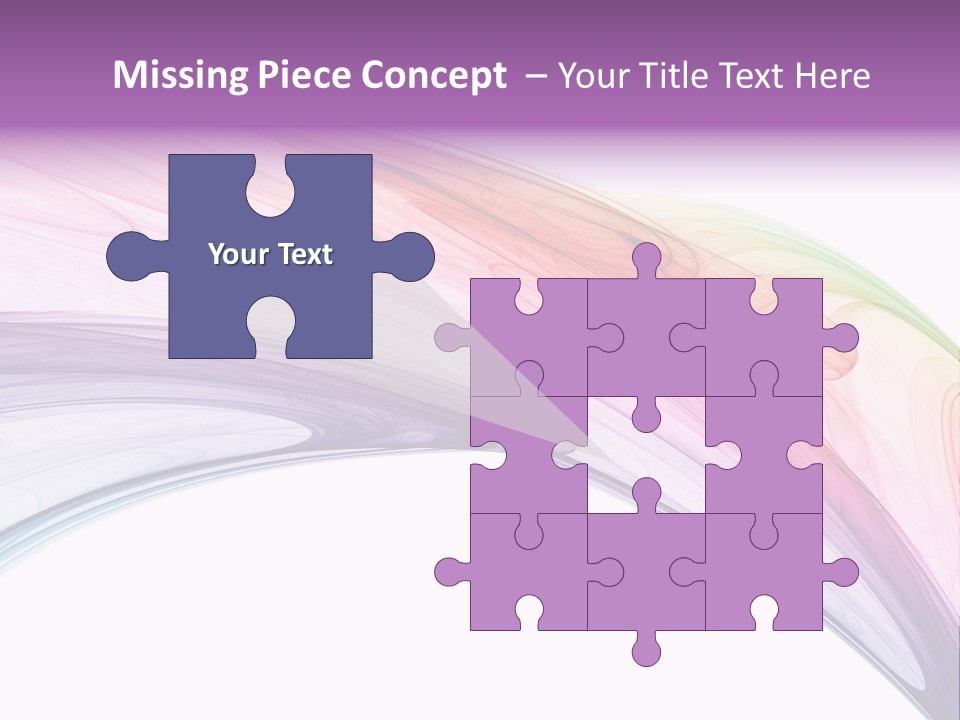 Colorful 3D Rendered Fractal Design (Abstract Background) PowerPoint Template