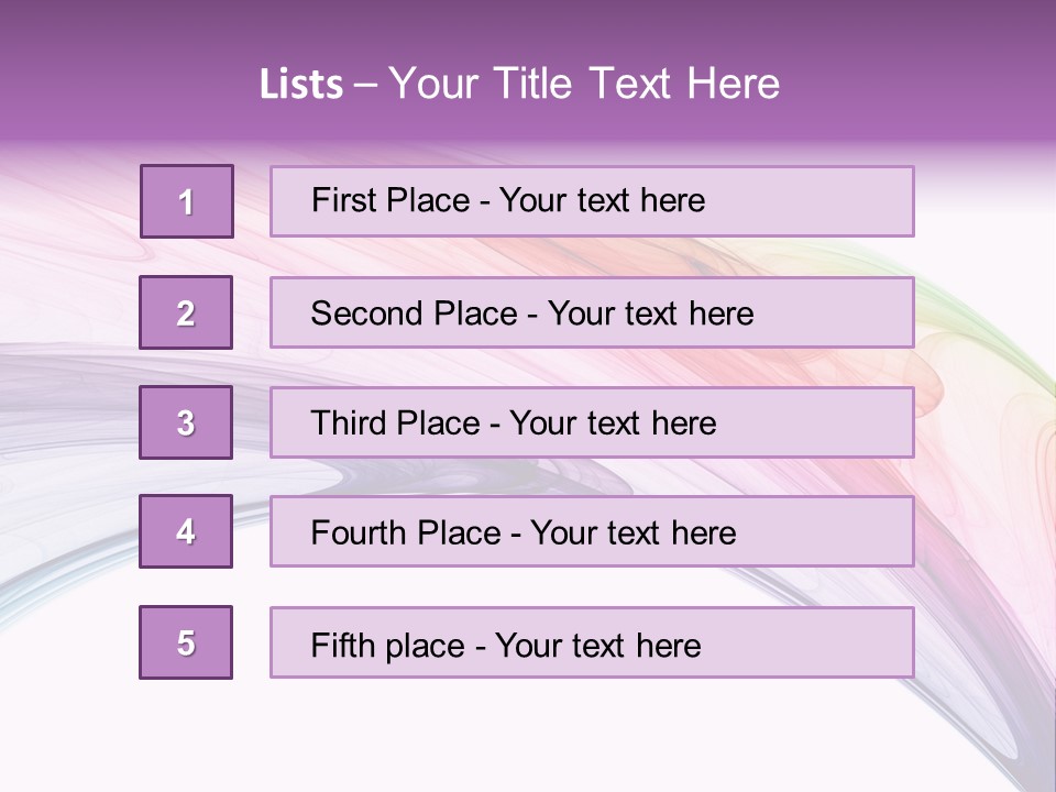 Colorful 3D Rendered Fractal Design (Abstract Background) PowerPoint Template