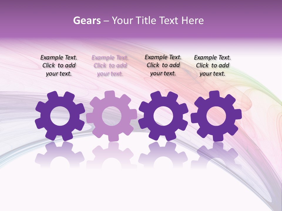 Colorful 3D Rendered Fractal Design (Abstract Background) PowerPoint Template