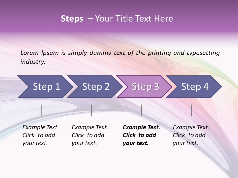 Colorful 3D Rendered Fractal Design (Abstract Background) PowerPoint Template