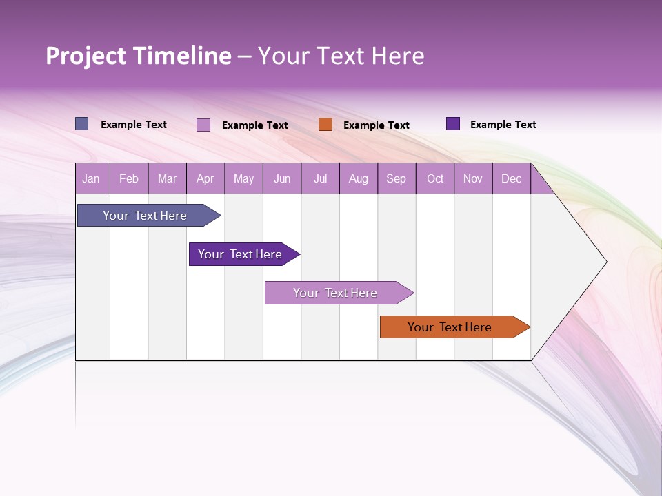 Colorful 3D Rendered Fractal Design (Abstract Background) PowerPoint Template
