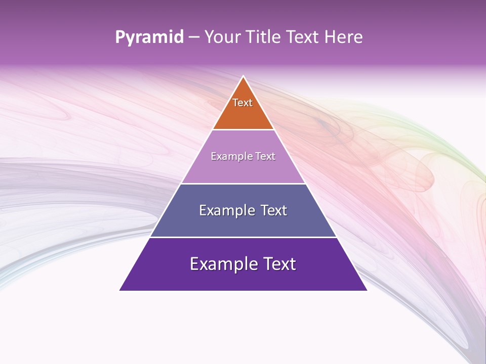 Colorful 3D Rendered Fractal Design (Abstract Background) PowerPoint Template