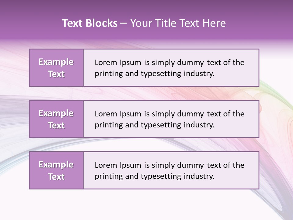 Colorful 3D Rendered Fractal Design (Abstract Background) PowerPoint Template