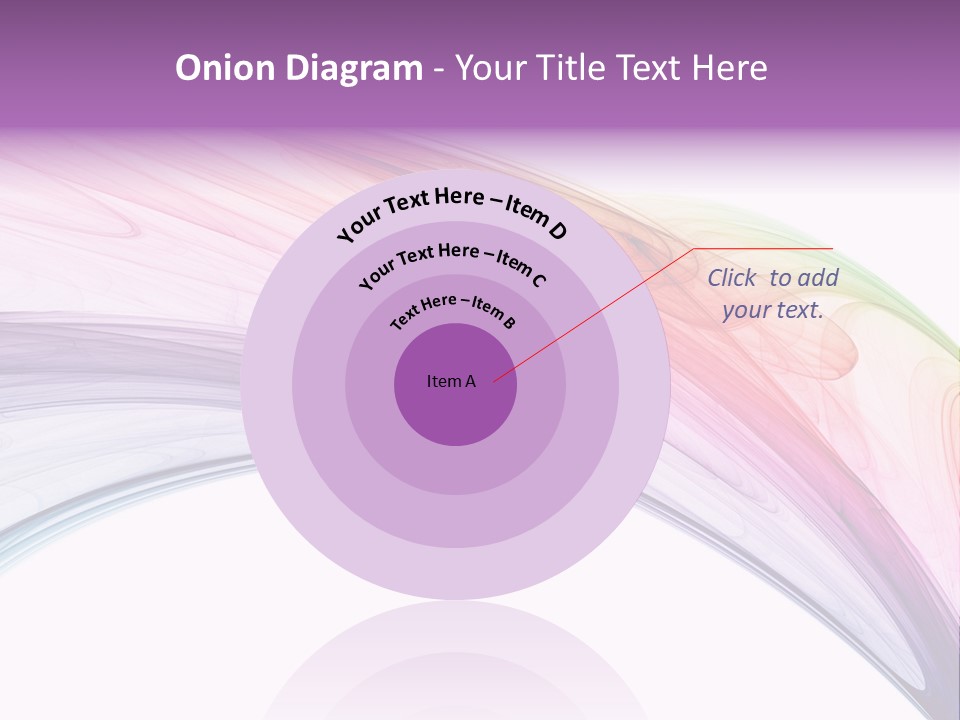 Colorful 3D Rendered Fractal Design (Abstract Background) PowerPoint Template