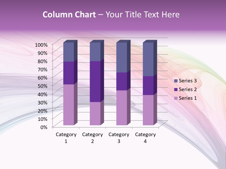 Colorful 3D Rendered Fractal Design (Abstract Background) PowerPoint Template