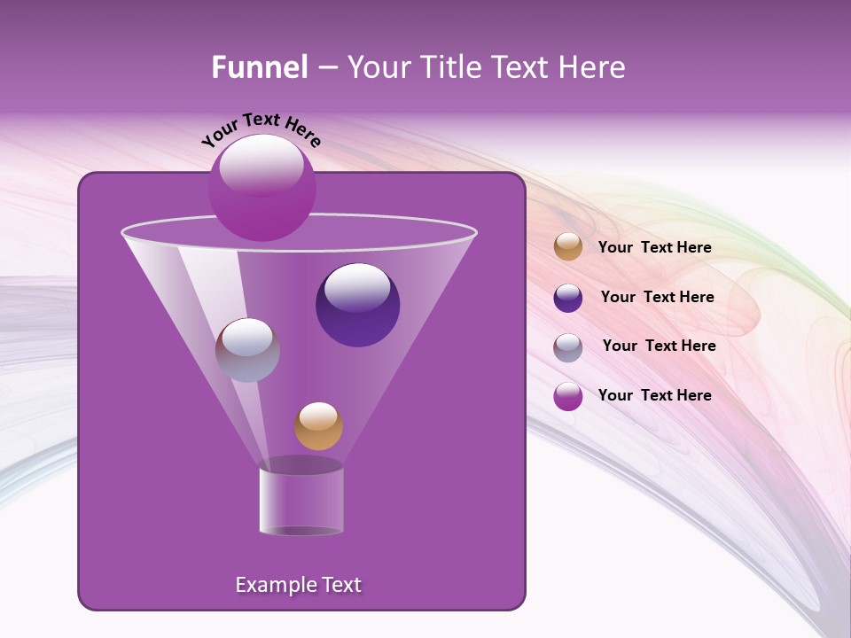 Colorful 3D Rendered Fractal Design (Abstract Background) PowerPoint Template