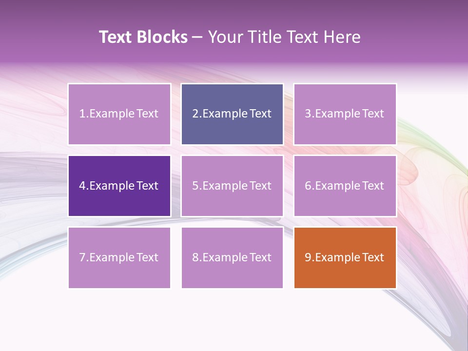 Colorful 3D Rendered Fractal Design (Abstract Background) PowerPoint Template