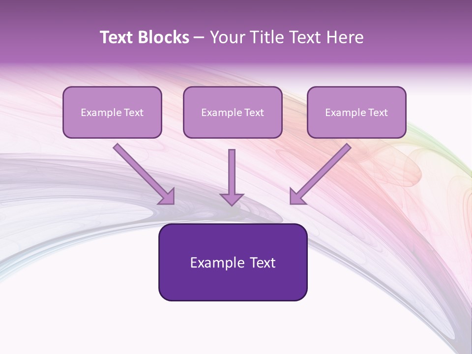 Colorful 3D Rendered Fractal Design (Abstract Background) PowerPoint Template