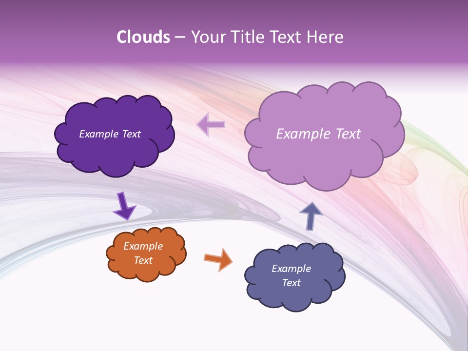 Colorful 3D Rendered Fractal Design (Abstract Background) PowerPoint Template
