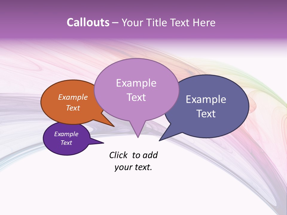 Colorful 3D Rendered Fractal Design (Abstract Background) PowerPoint Template