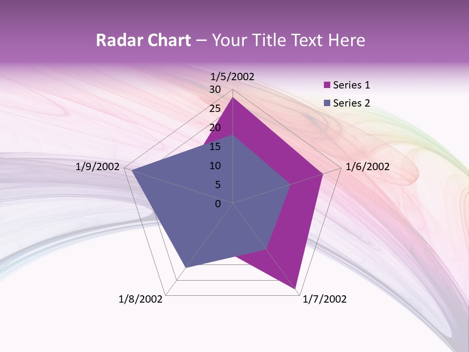 Colorful 3D Rendered Fractal Design (Abstract Background) PowerPoint Template