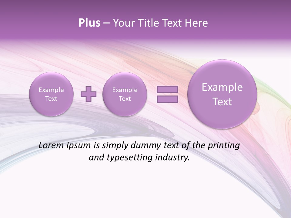 Colorful 3D Rendered Fractal Design (Abstract Background) PowerPoint Template