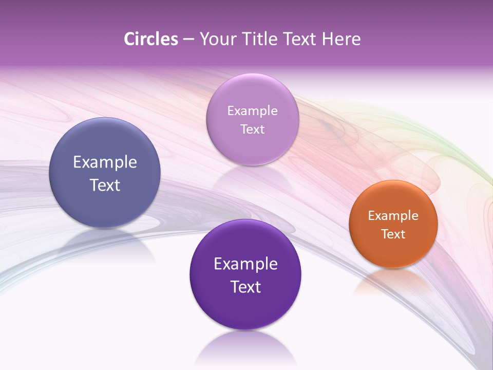 Colorful 3D Rendered Fractal Design (Abstract Background) PowerPoint Template