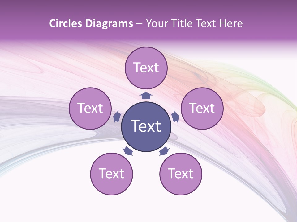 Colorful 3D Rendered Fractal Design (Abstract Background) PowerPoint Template