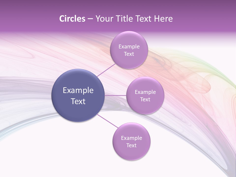 Colorful 3D Rendered Fractal Design (Abstract Background) PowerPoint Template