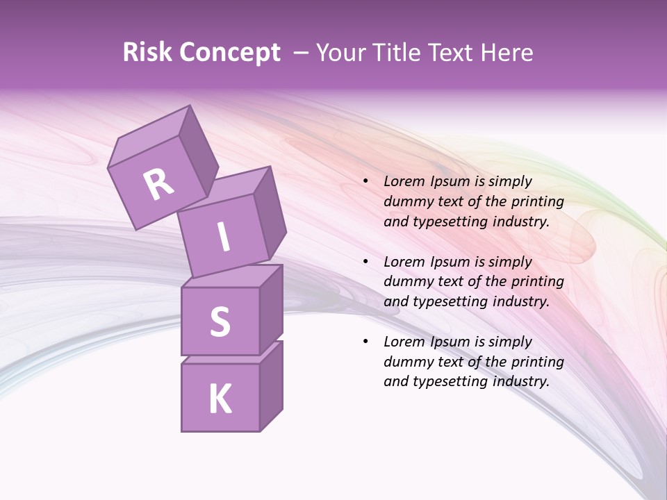 Colorful 3D Rendered Fractal Design (Abstract Background) PowerPoint Template