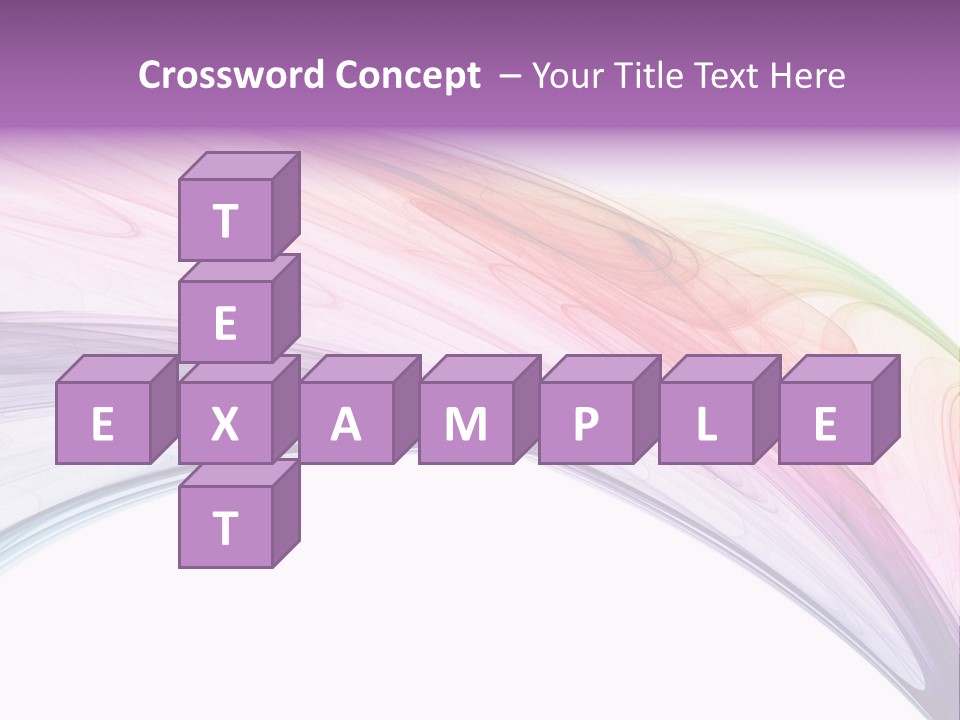 Colorful 3D Rendered Fractal Design (Abstract Background) PowerPoint Template