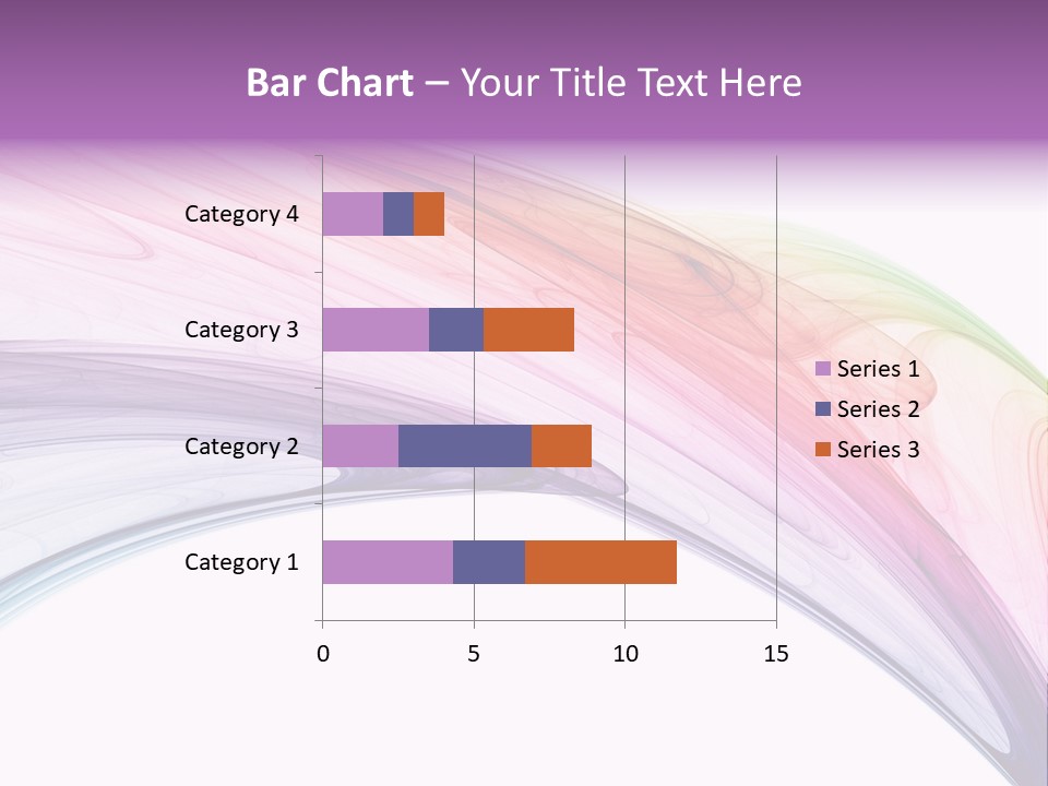 Colorful 3D Rendered Fractal Design (Abstract Background) PowerPoint Template