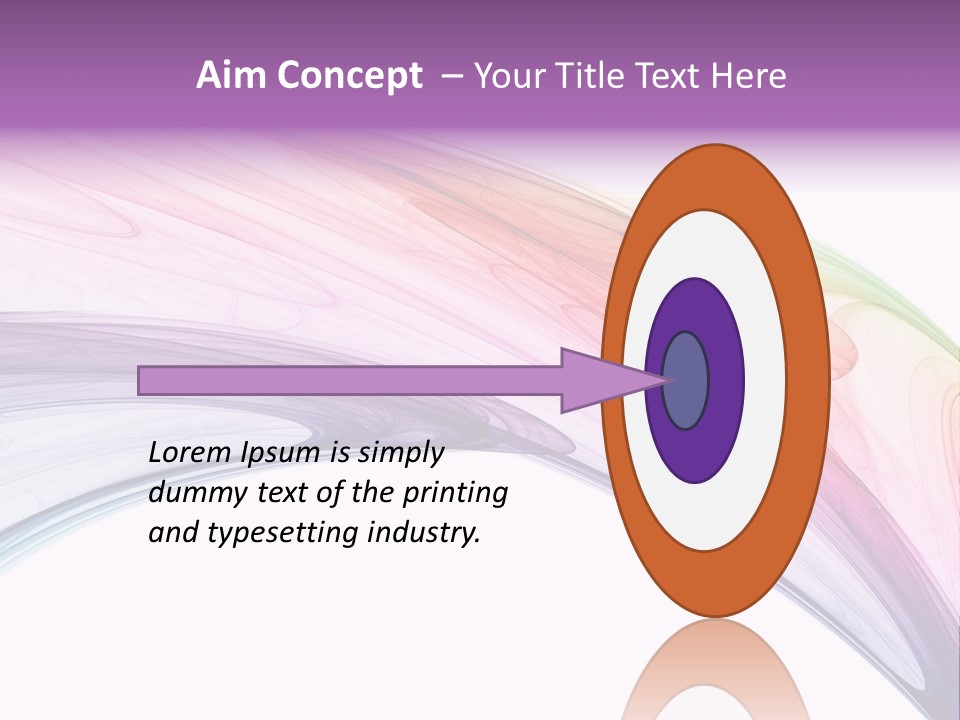 Colorful 3D Rendered Fractal Design (Abstract Background) PowerPoint Template