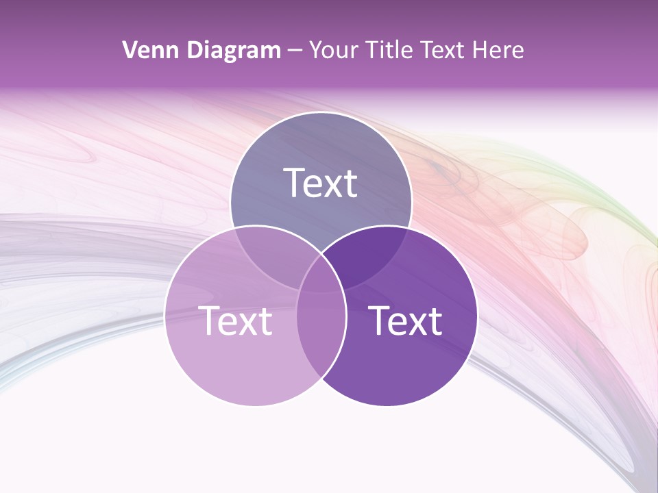 Colorful 3D Rendered Fractal Design (Abstract Background) PowerPoint Template