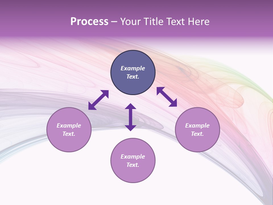Colorful 3D Rendered Fractal Design (Abstract Background) PowerPoint Template