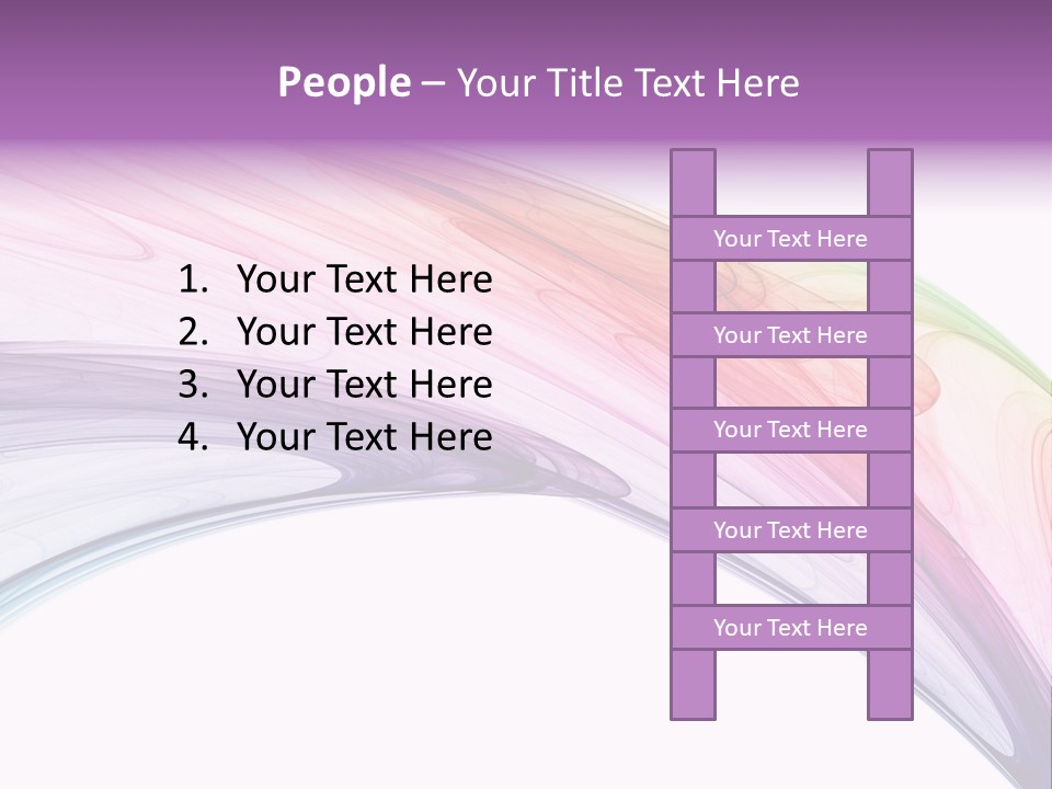 Colorful 3D Rendered Fractal Design (Abstract Background) PowerPoint Template