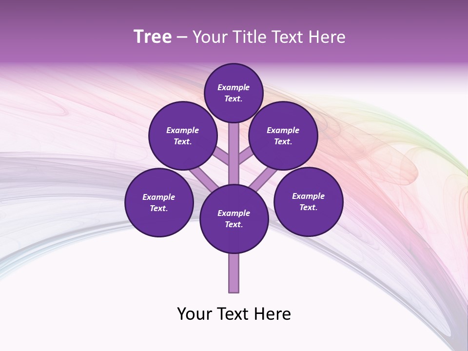 Colorful 3D Rendered Fractal Design (Abstract Background) PowerPoint Template