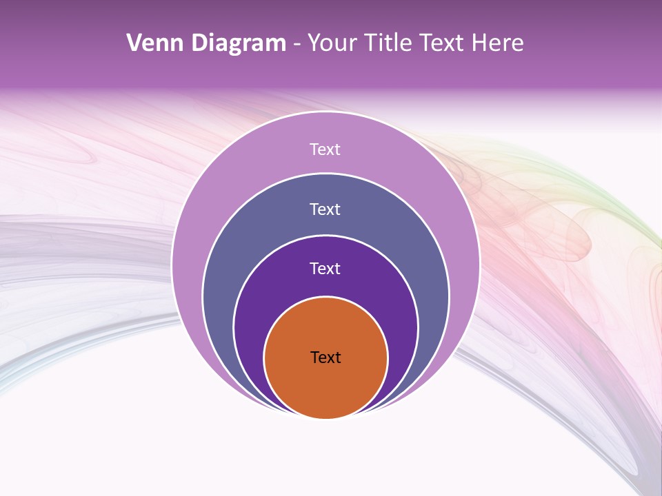 Colorful 3D Rendered Fractal Design (Abstract Background) PowerPoint Template
